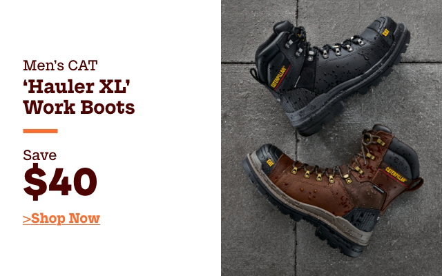 Men's Cat 'Hauler XL' Work Boots Save $40