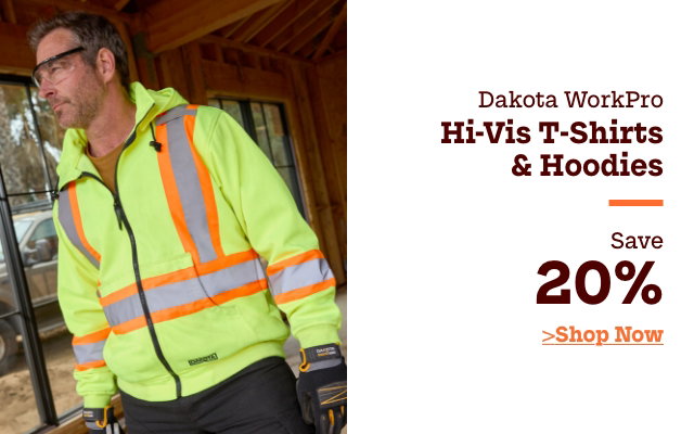 Dakota WorkPro Hi-Vis T-Shirts & Hoodies Save 20%