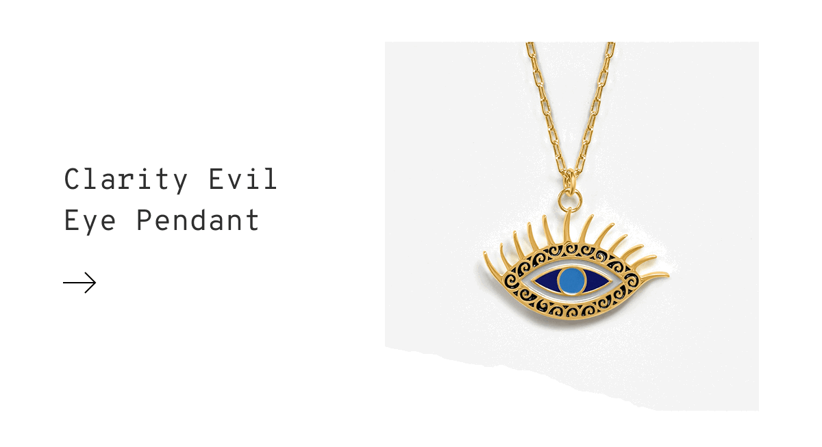 Clarity Evil Eye Pendant