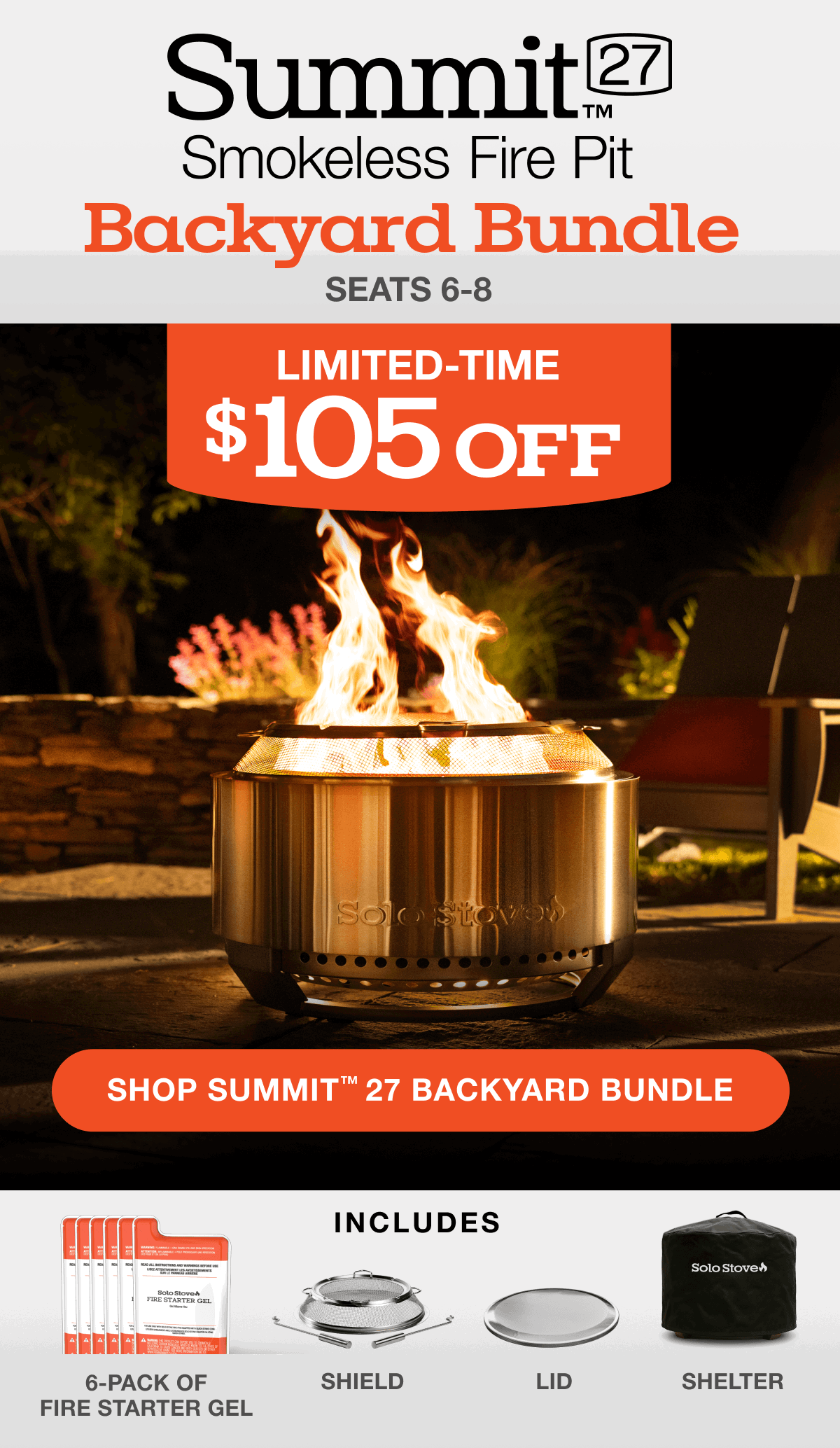 Summit 27 Fire Pit Backyard Bundle