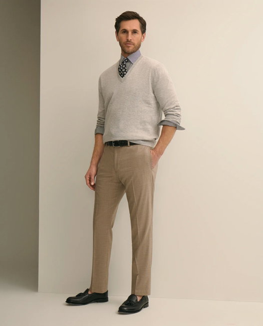 Image of Classic Fit Wool Blend Plain Front 1818