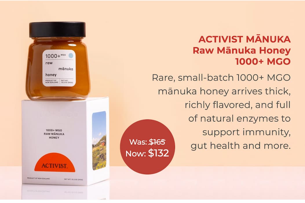 ACTIVIST MĀNUKA Raw Mānuka Honey 1000+ MGO