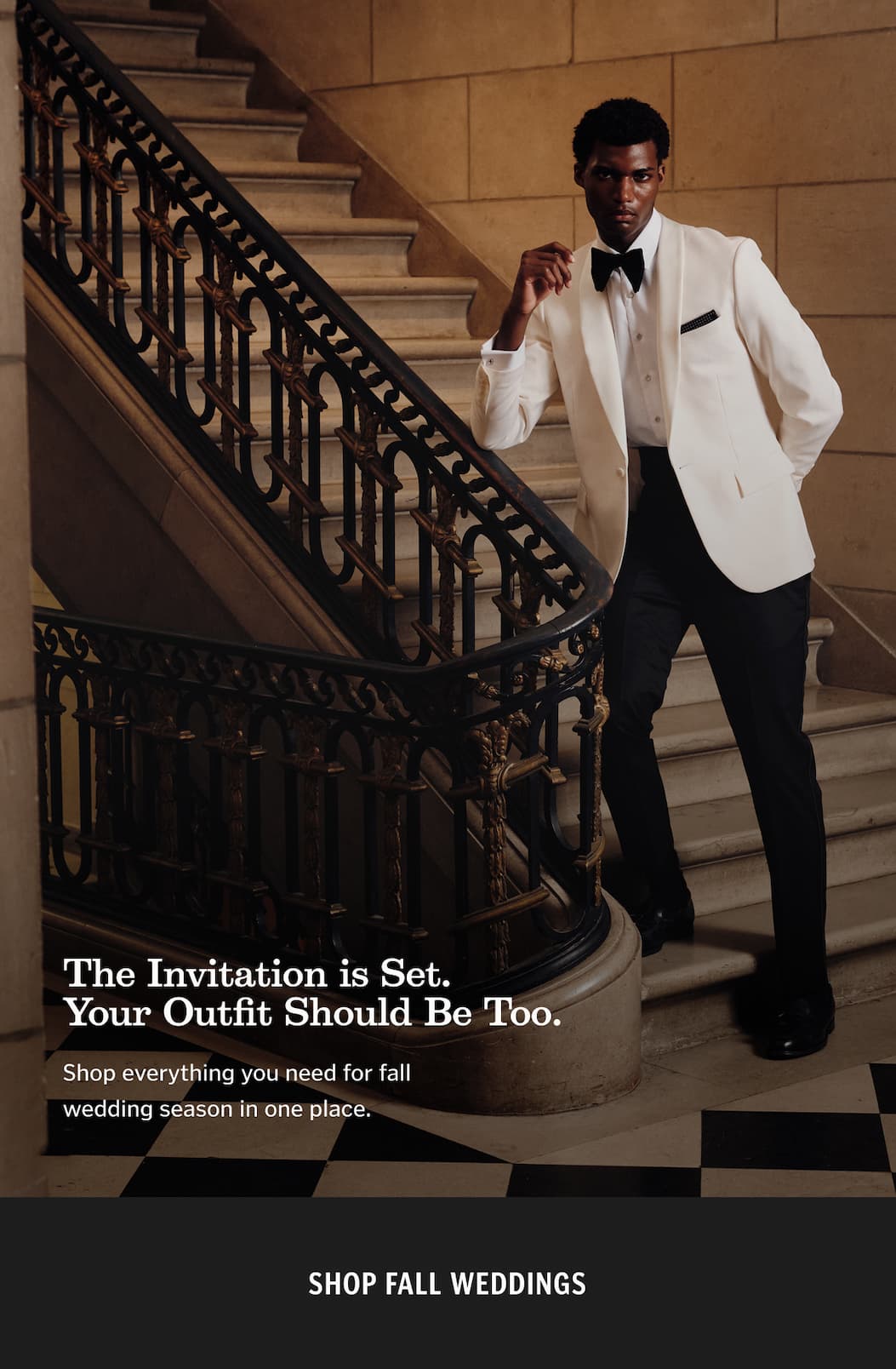 The invitation is set. Your outfit should be too. Shop everything you need for fall wedding season in one place.