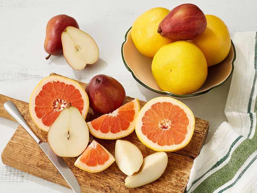 Holiday Red Pears & Rio Ruby™ Red Grapefruit