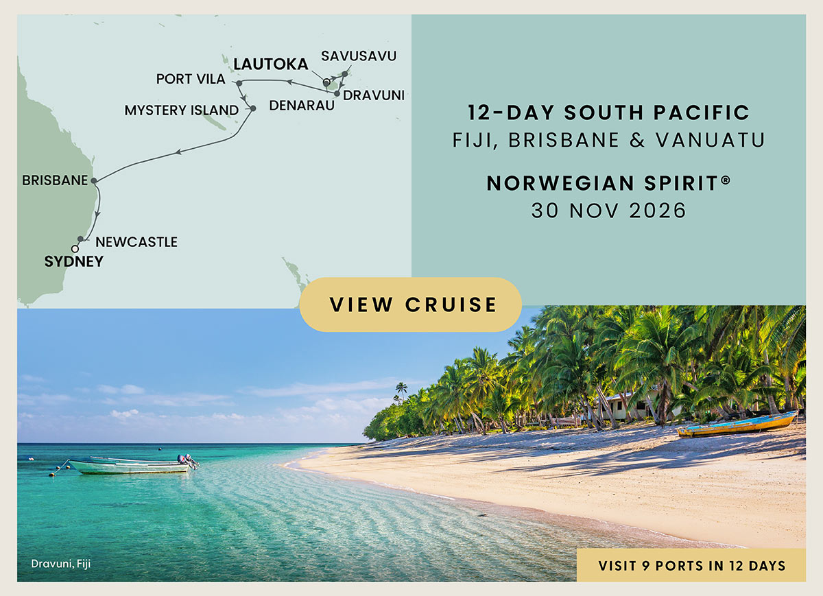 12-DAY SOUTH PACIFIC: FIJI, BRISBANE & VANUATU