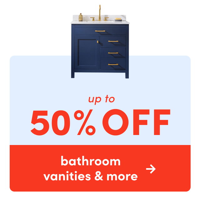 bathroom vanities & more on clearance