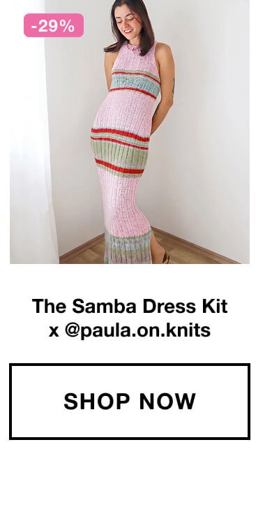 The Samba Dress Kit x @paula.on.knits
