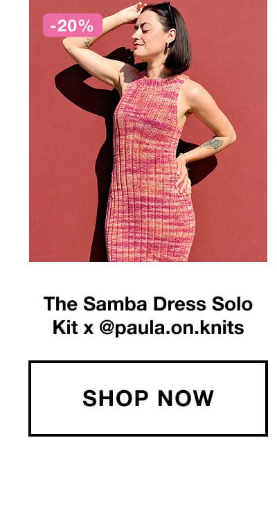 The Samba Dress Solo Kit x @paula.on.knits