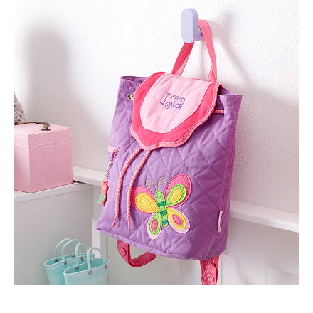 Butterfly Embroidered Kid's Backpack by Stephen Joseph