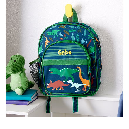 Dino Embroidered Classic Backpack by Stephen Joseph