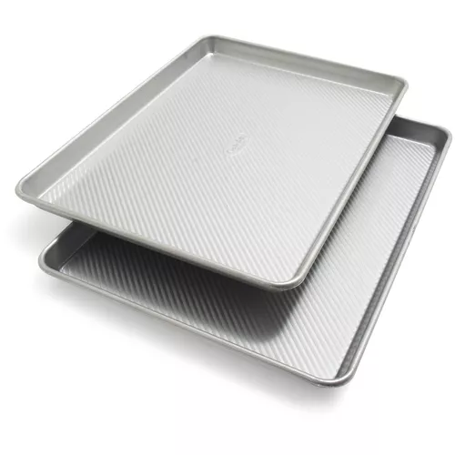 Sur La Table Platinum Pro Half Sheet Pans, Set of 2, 17.25" x 12.25"