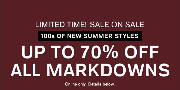 30% off everything + extra 15% off in-app