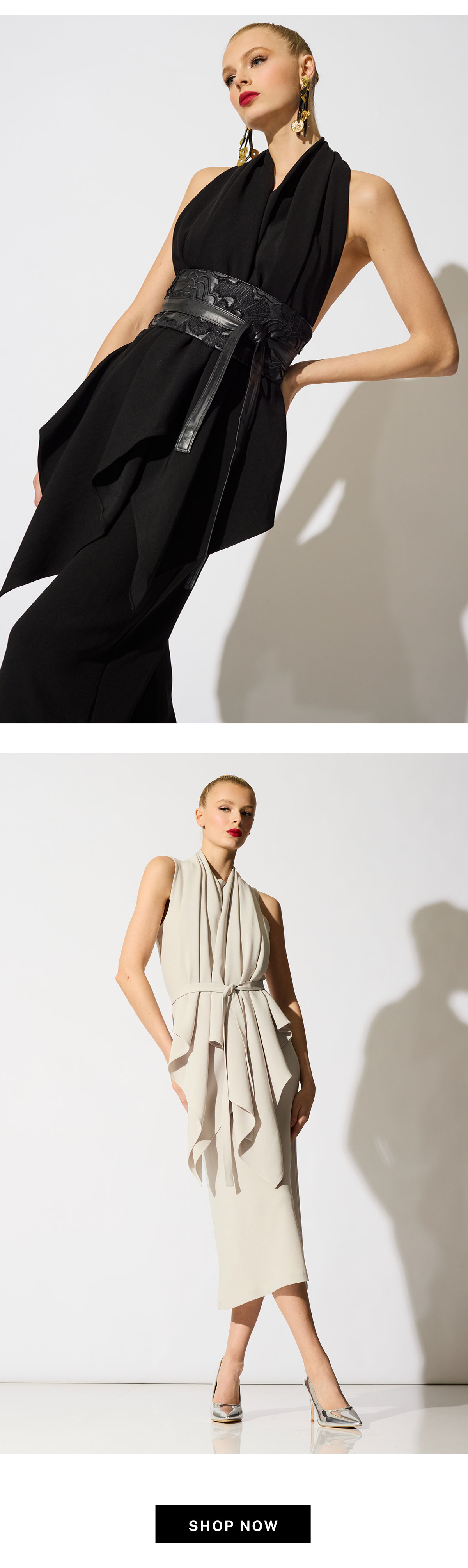 Luxe stretch crepe knit from Italy.