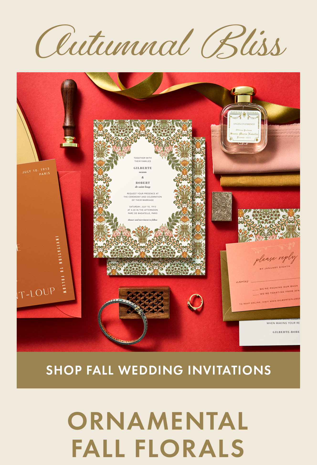 Fall Wedding Invitations