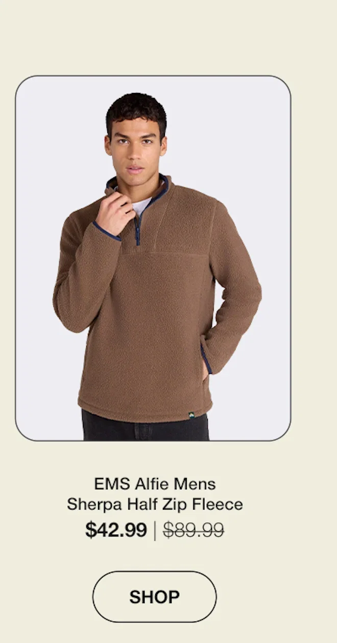 EMS Alfie Mens Sherpa Half Zip Fleece