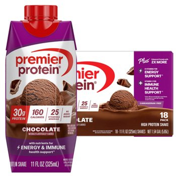 Premier 30g Protein PLUS Energy and Immune Support Shakes, 11 fl oz, 18-pack
