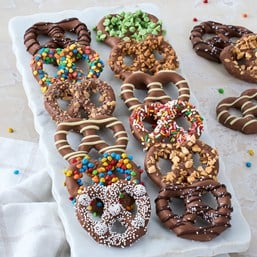 Image of Gourmet Chocolate Dipped Pretzels