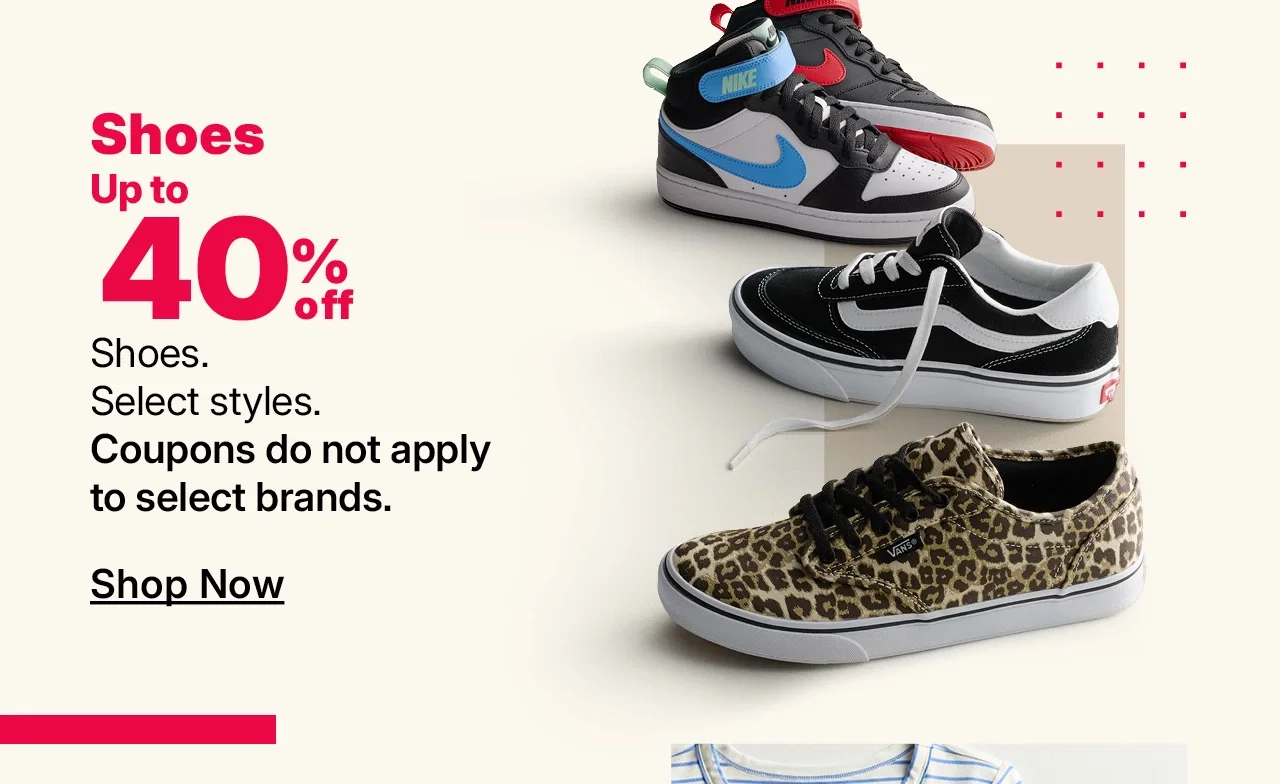 up to 40% off shoes