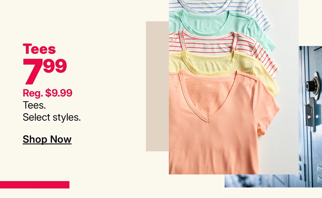 $7.99 tees
