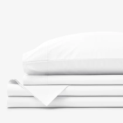 Image of Premium Cool Supima® Cotton Percale Bed Sheet Set