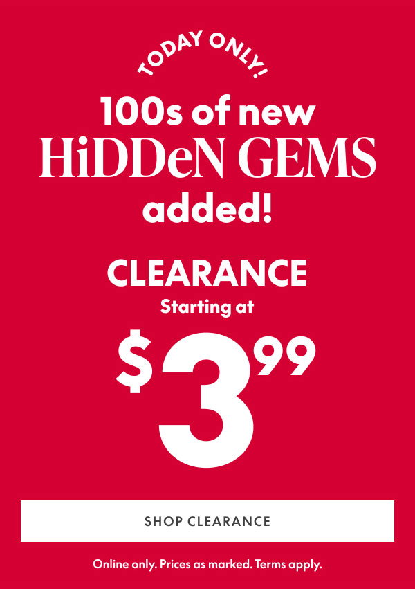 Clearance from $3.99