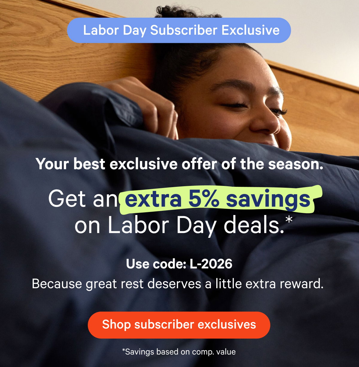 Shop exclusive savings