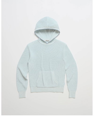 Cotton Pullover Sweater Hoodie - Opal