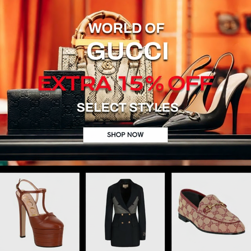 Extra 15% Off Gucci