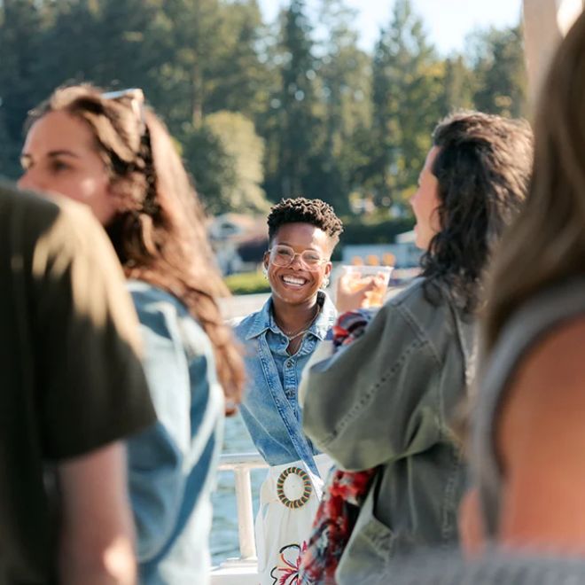 Boat ride in Gig Harbor, WA during Camp Farmgirl