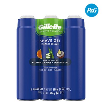 Gillette® Sensitive Advanced Shave Gel