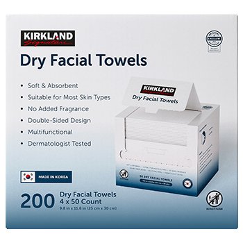 Kirkland Signature Daily Dry Facial Towels
