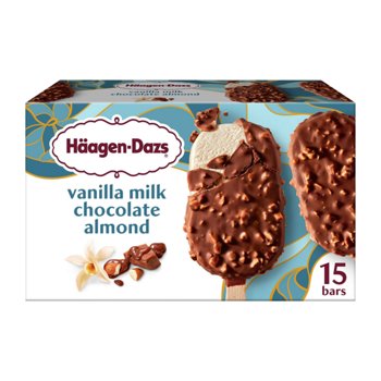 Häagen-Dazs Vanilla Milk Chocolate Almond Ice Cream Bars