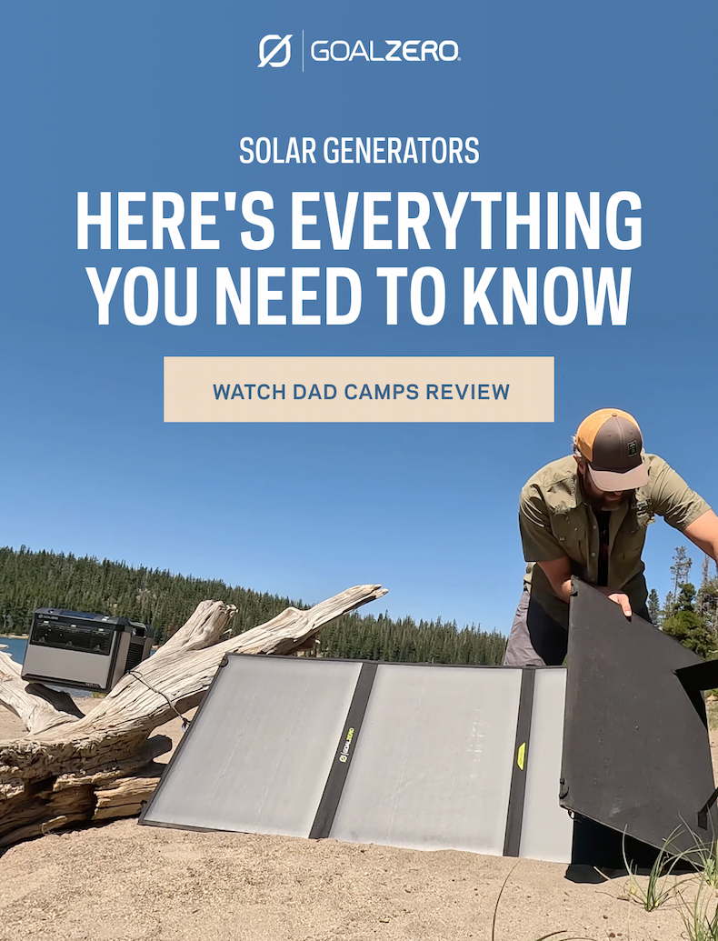 Dad Camps Solar Generator