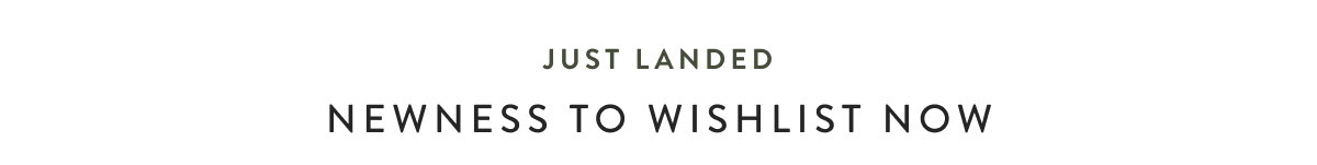 Just Landed - Newness to Wishlist Now