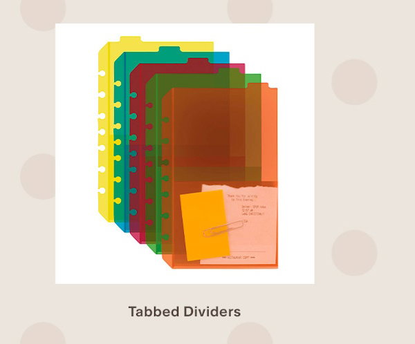 Tabbed Dividers.