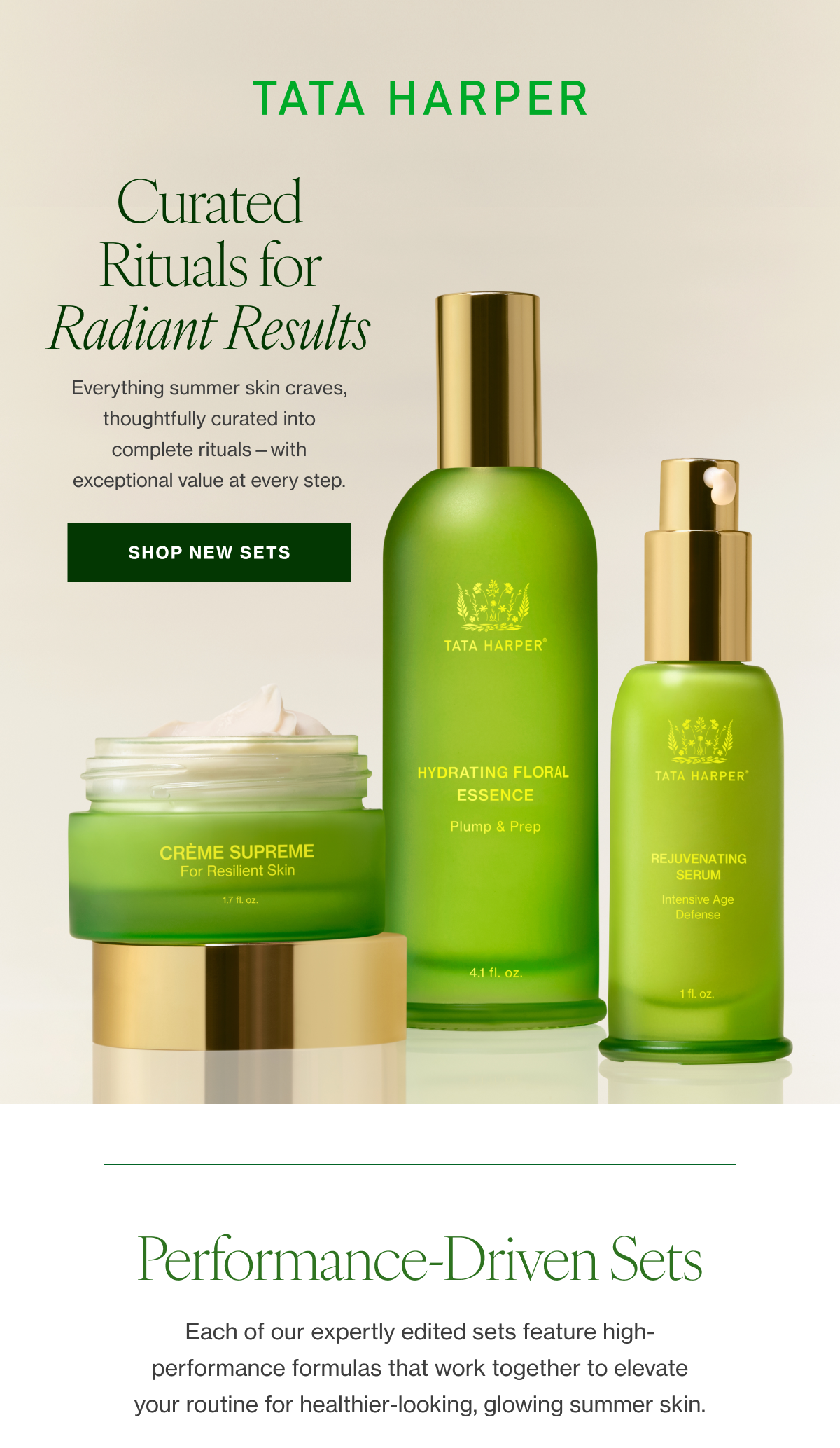 Everything summer skin craves, thoughtfully curated into complete rituals—with exceptional value at every step. 