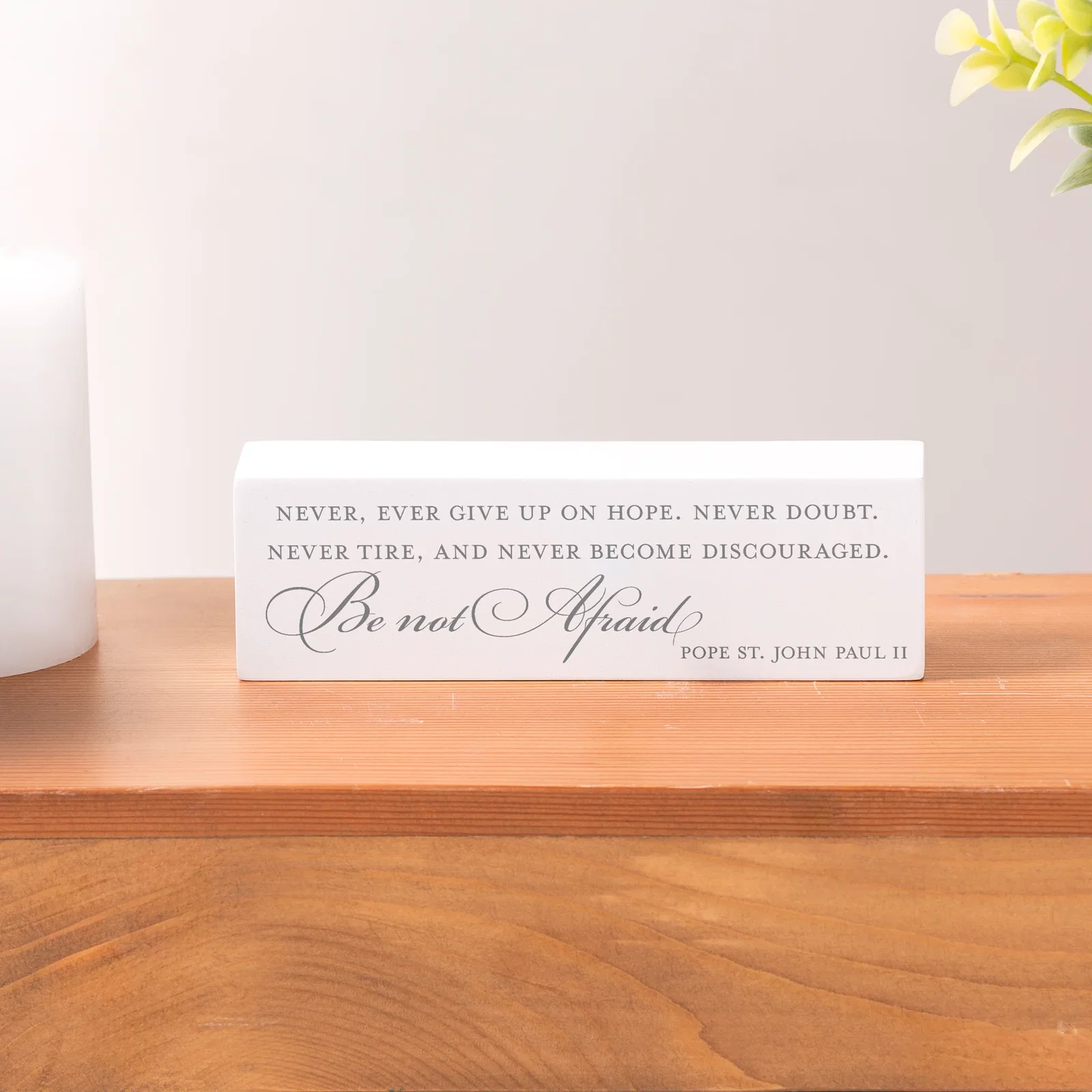 Be Not Afraid Pope John Paul II Quote Block
