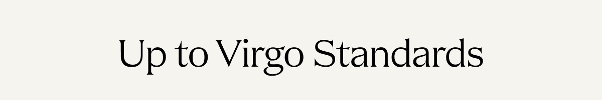 Up to Virgo Standards