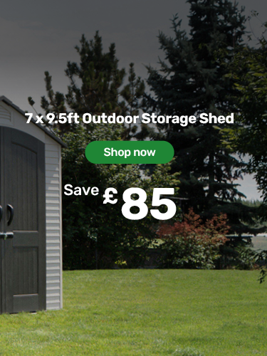 Lifetime Products 7 x 9.5ft Tan Outdoor Storage Shed