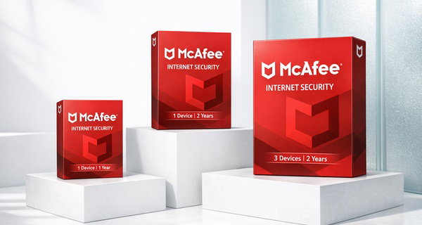 McAfee Internet Security 1 or 3 Devices | 1-or 2-years