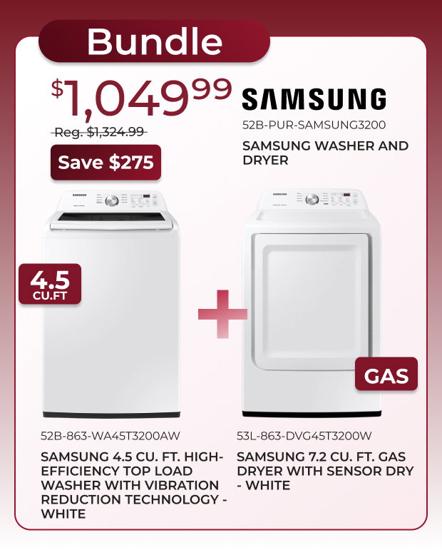 Samsung Washer & Dryer Bundle