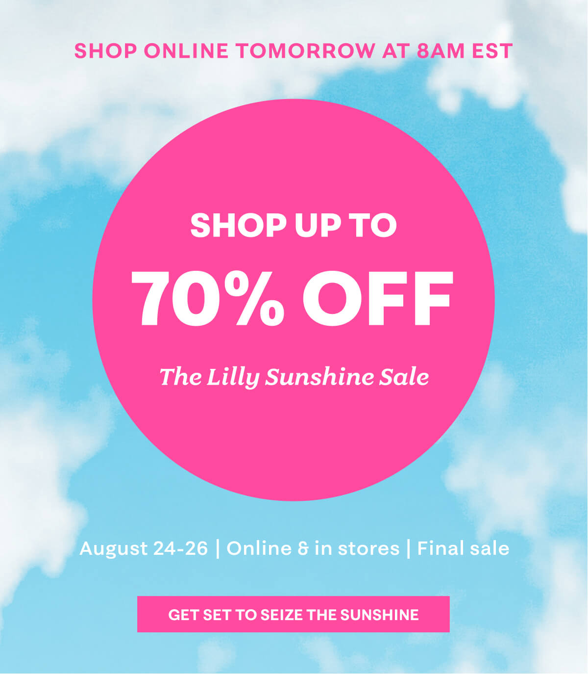 The Lilly Sunshine Sale