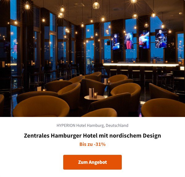 Zentrales Hamburger Hotel mit nordischem Design