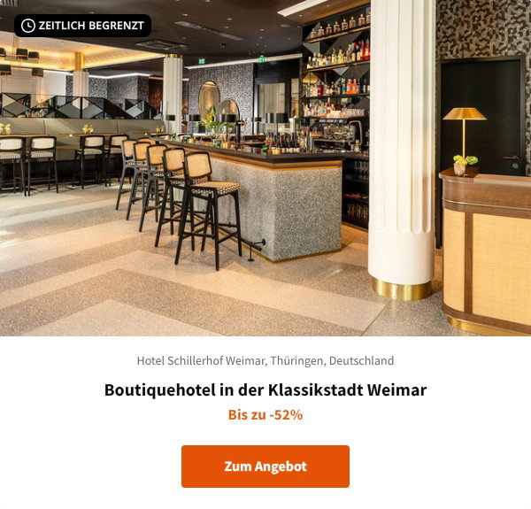 Boutiquehotel in der Klassikstadt Weimar