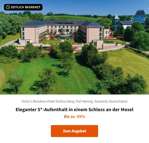 Eleganter 5*-Aufenthalt in einem Schloss an der Mosel