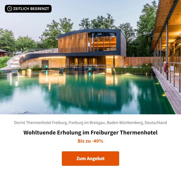 Wohltuende Erholung im Freiburger Thermenhotel