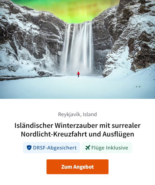 Isländischer Winterzauber mit surrealer Nordlicht-Kreuzfahrt und Ausflügen