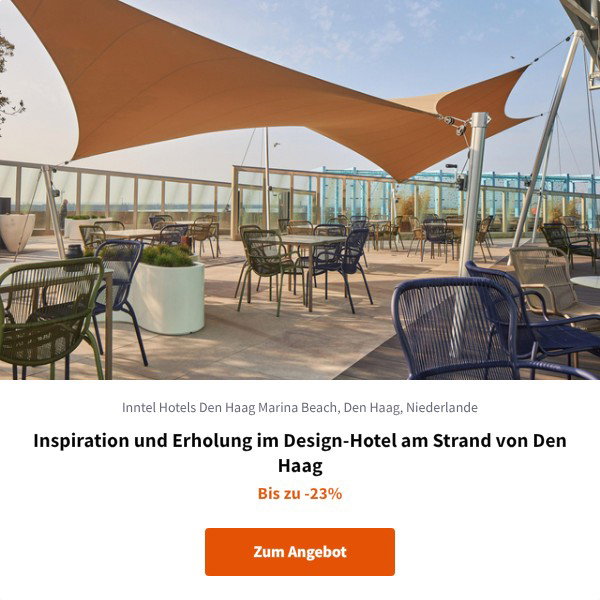 Inspiration und Erholung im Design-Hotel am Strand von Den Haag