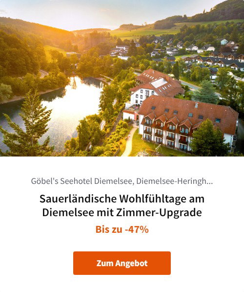 Sauerländische Wohlfühltage am Diemelsee mit Zimmer-Upgrade