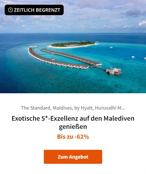Exotische 5*-Exzellenz auf den Malediven genießen
